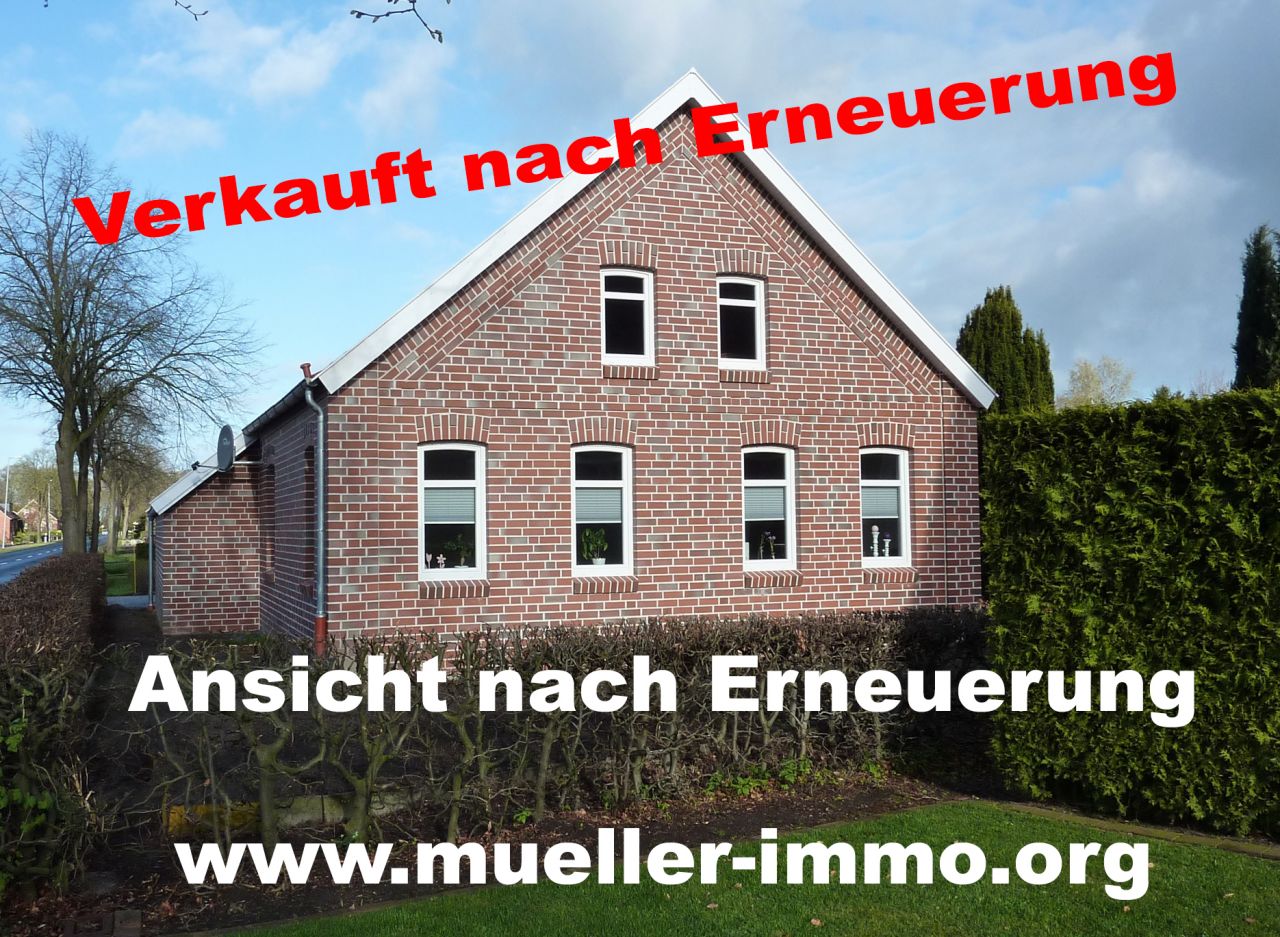 Neukamperfehn: Neukamperfehn: Ebenerdiges Wohnen, in einem komplett entkernten und neu ausgebauten Fehnhaus. M1681 